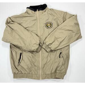 Vintage Harriton Embroidered Presidential Seal Fleece Lined Jacket Men’s Large